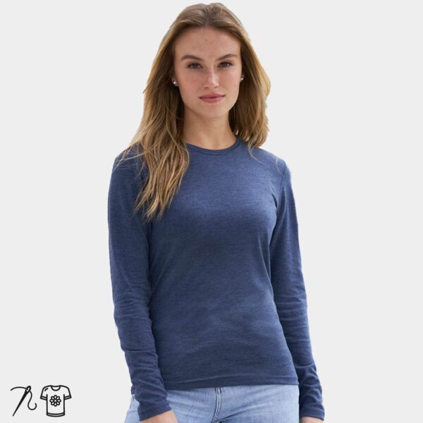 AWDis Ladies Long Sleeve Tri-Blend T-Shirt Thumbnail