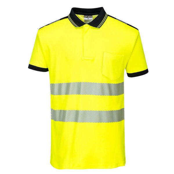 PW3 Hi-Vis Cotton Comfort Polo Shirt S/S Thumbnail